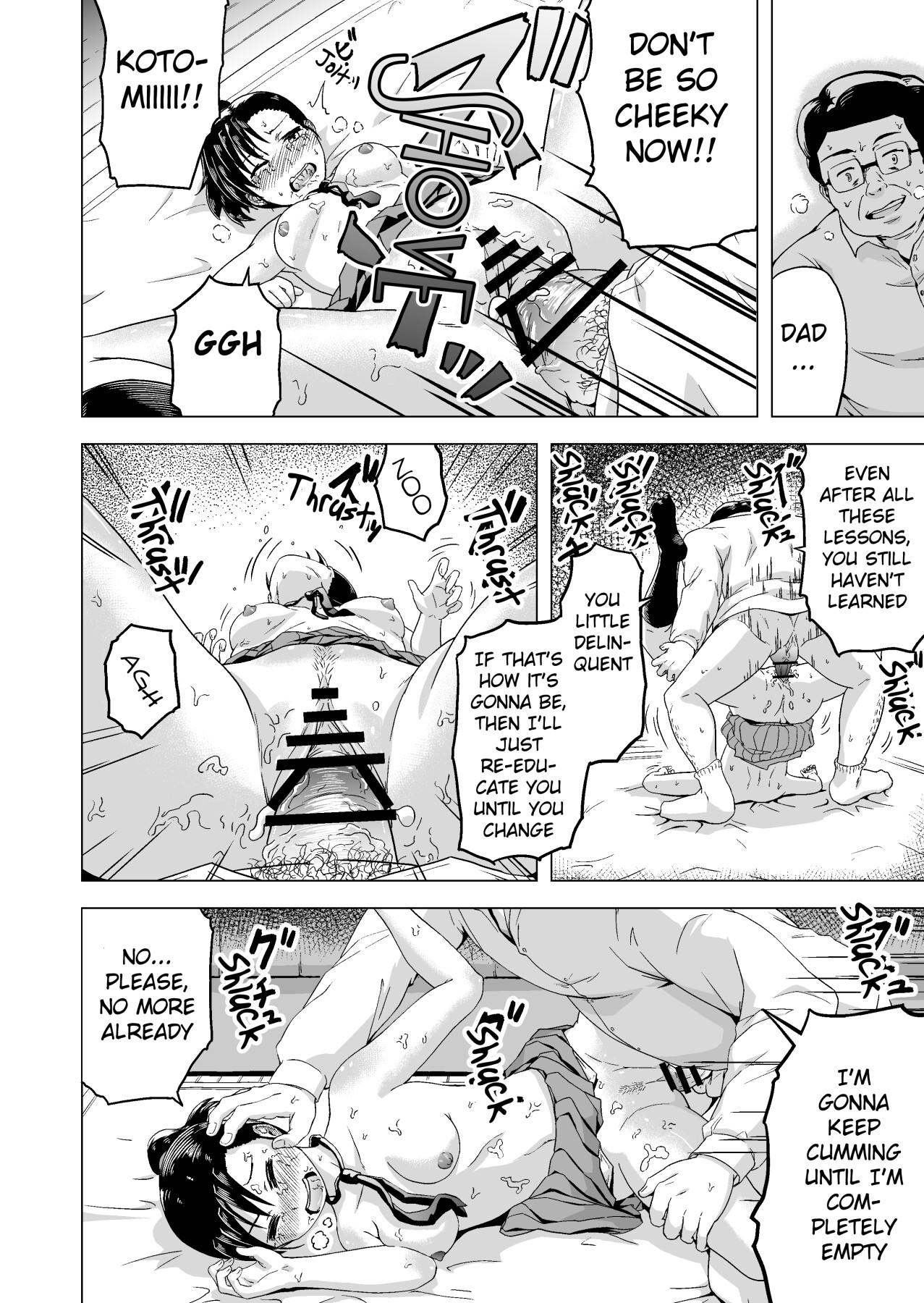 Hentai Manga Comic-A Story About a Father Who Assaults His Rebellious Daughter While She's Taking a Nap-Read-3